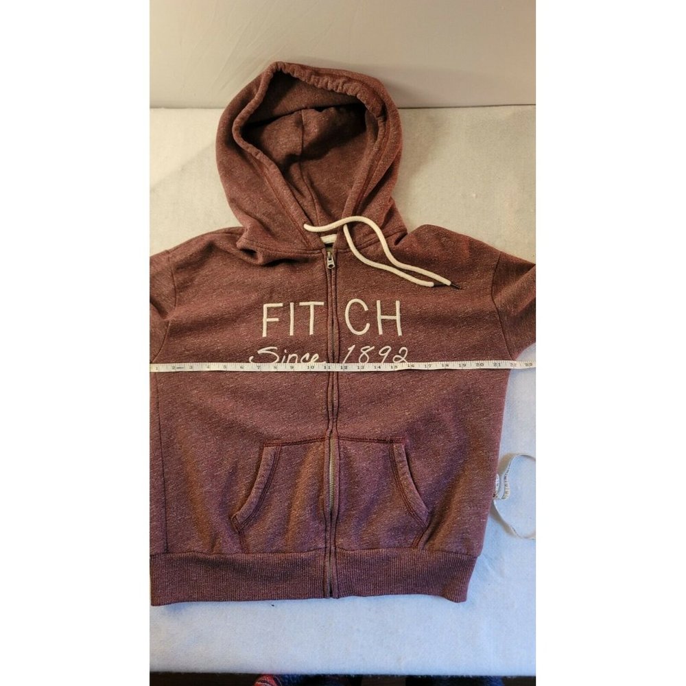 Abercrombie & Fitch Womens Purple Full Zip Hoodie With Pockets Sz LG Longsleeve - Picture 6 of 8
